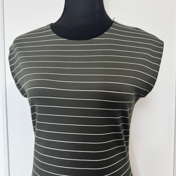 Club Monaco Stripe Ponte Knit Maxi Dress - Picture 4 of 13